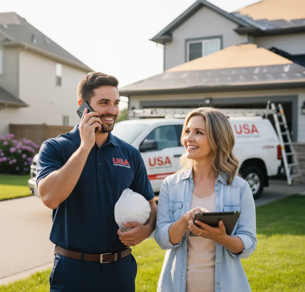 USA Roof Repair Experts customer support in Mantorville